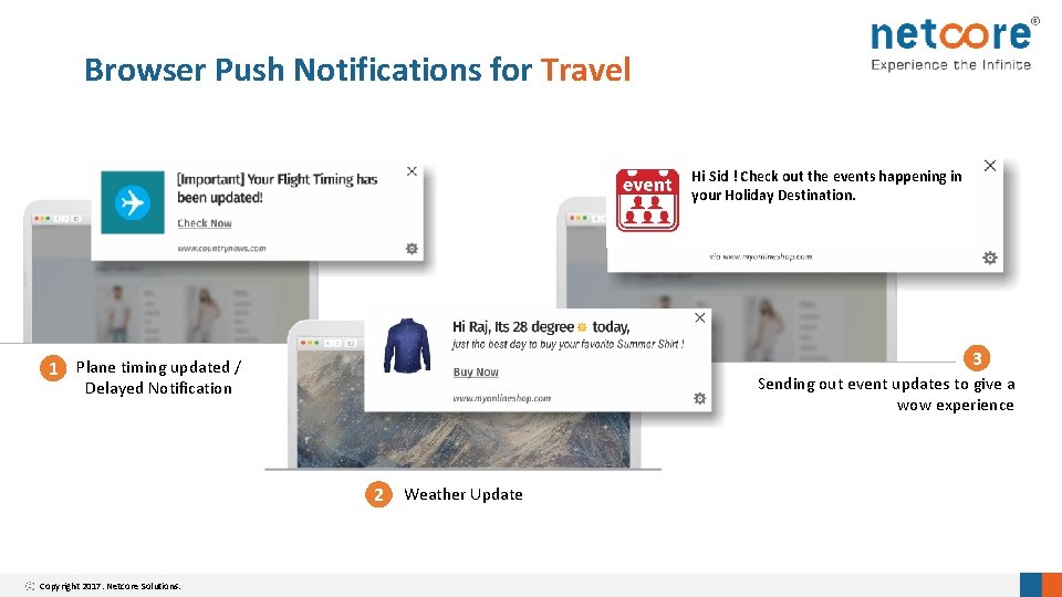 Browser Push Notifications for Travel Hi Sid ! Check out the events happening in