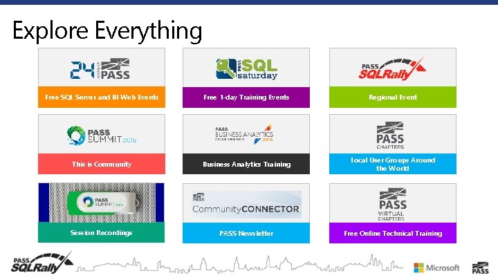Explore Everything PASS Has to Offer Free SQL Server and BI Web Events Free