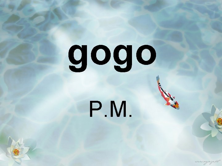 gogo P. M. 