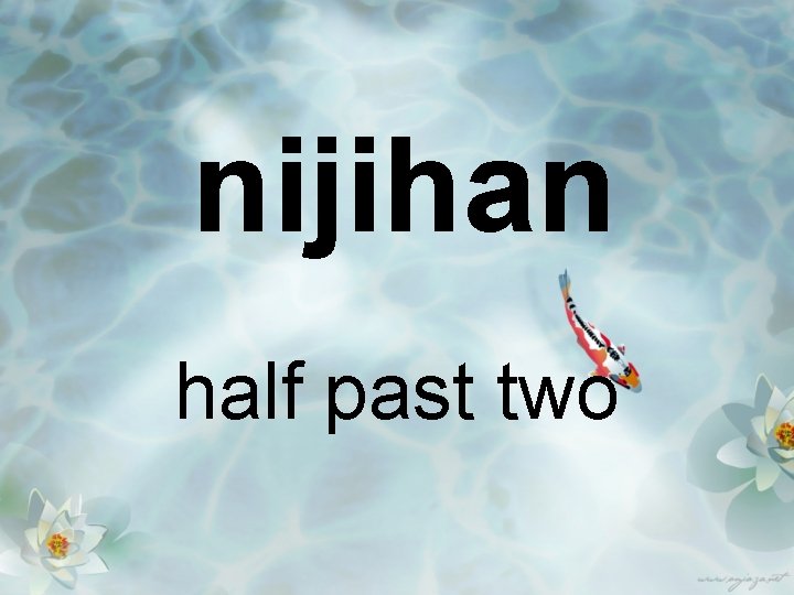 nijihan half past two 