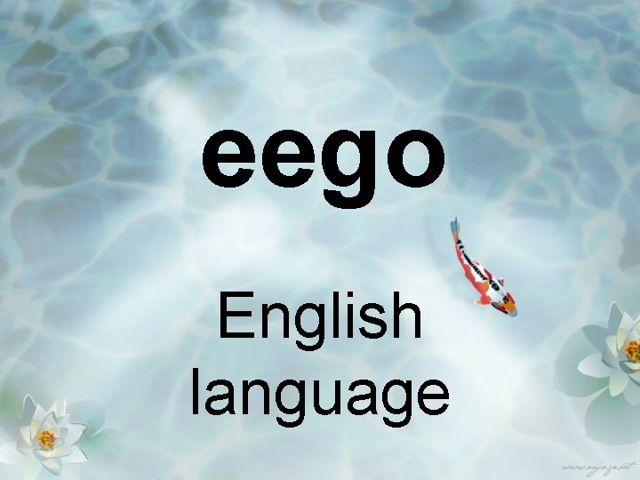 eego English language 