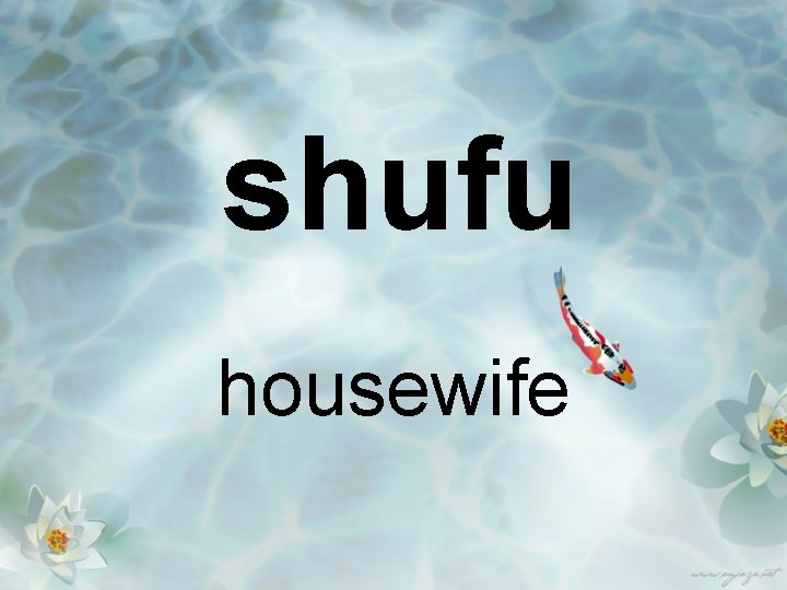 shufu housewife 