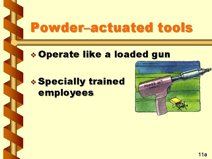 Hand Power Tools for construction Basic tool safety
