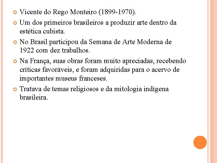 Vicente do Rego Monteiro (1899 -1970). Um dos primeiros brasileiros a produzir arte dentro