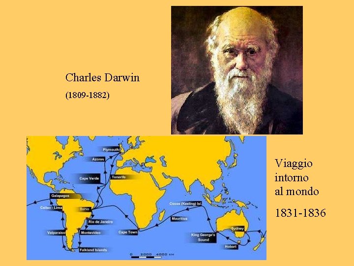 Charles Darwin (1809 -1882) Viaggio intorno al mondo 1831 -1836 
