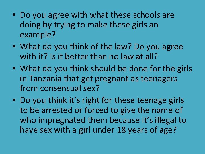  • Do you agree with what these schools are doing by trying to