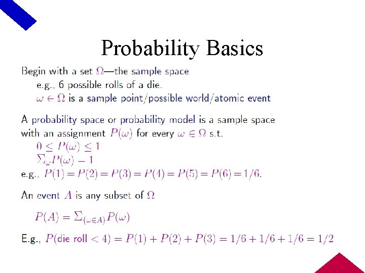 Probability Basics 