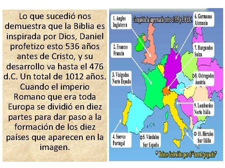 Lo que sucedió nos demuestra que la Biblia es inspirada por Dios, Daniel profetizo