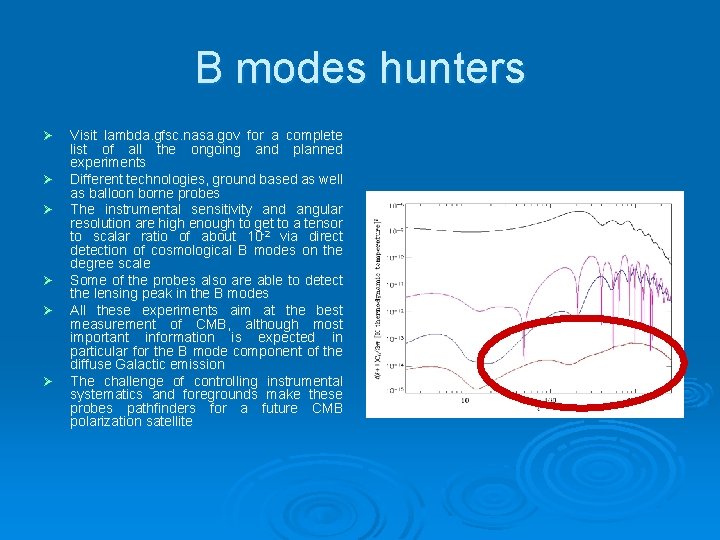 B modes hunters Ø Ø Ø Visit lambda. gfsc. nasa. gov for a complete