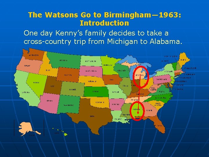 The Watsons Go to Birmingham— 1963: Introduction One day Kenny’s family decides to take