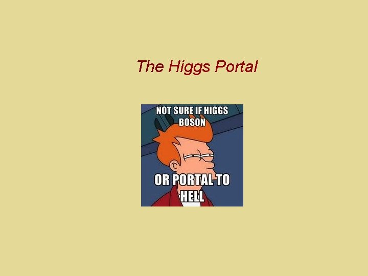 The Higgs Portal 