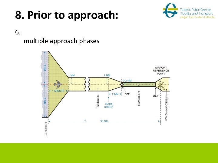 8. Prior to approach: 6. multiple approach phases 