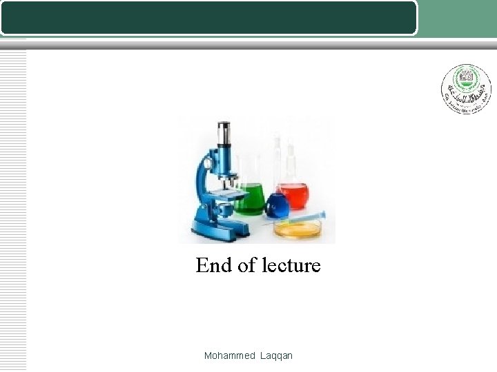 End of lecture Mohammed Laqqan 