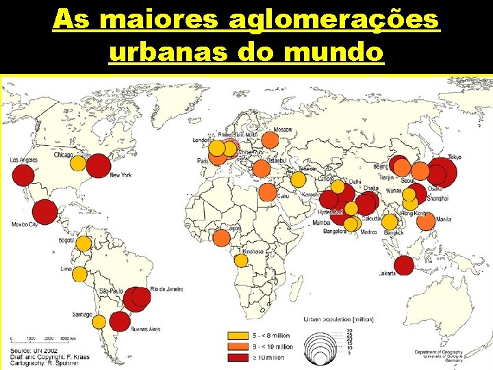 As maiores aglomerações urbanas do mundo 