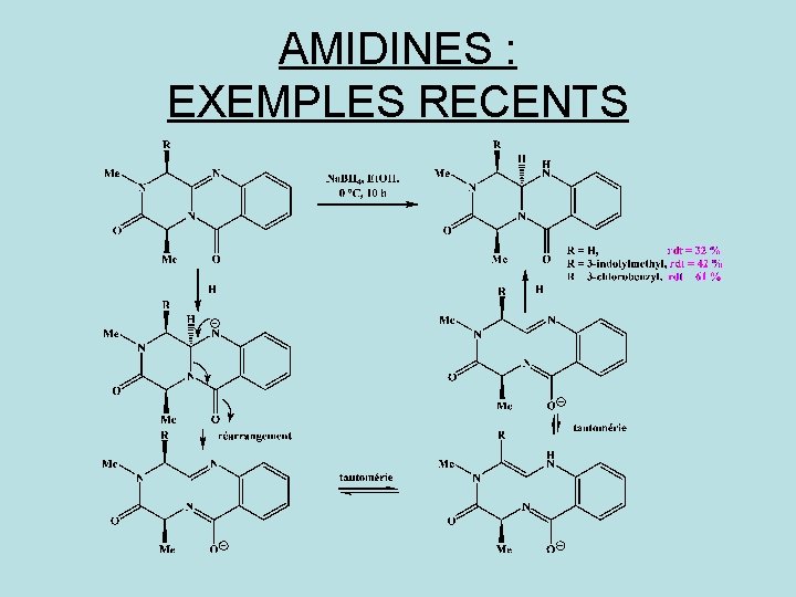 AMIDINES : EXEMPLES RECENTS 