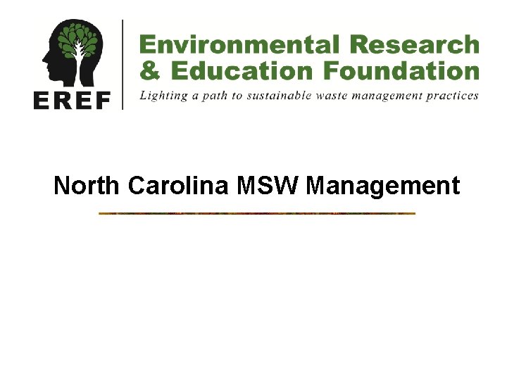 North Carolina MSW Management 