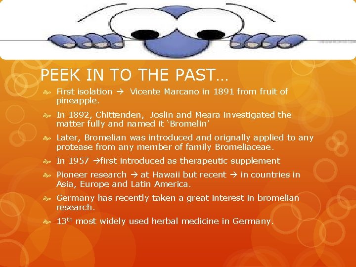 PEEK IN TO THE PAST… First isolation Vicente Marcano in 1891 from fruit of