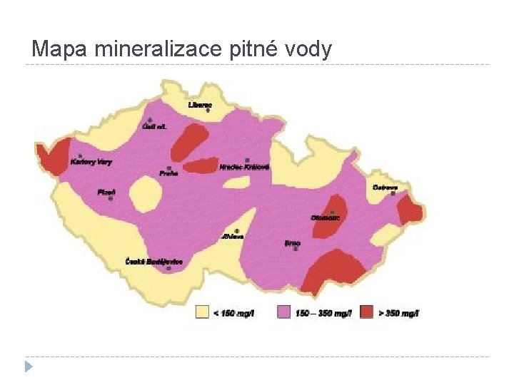 Mapa mineralizace pitné vody 