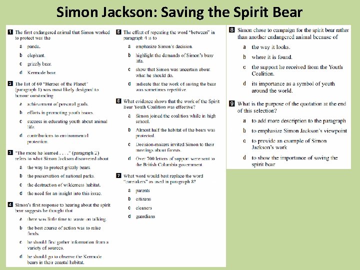Simon Jackson: Saving the Spirit Bear 