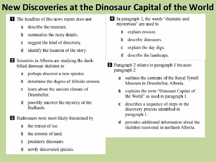 New Discoveries at the Dinosaur Capital of the World 