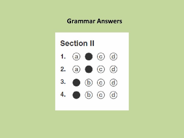 Grammar Answers 