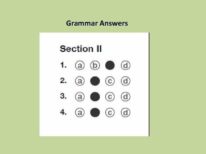 Grammar Answers 