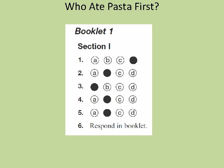 Who Ate Pasta First? 