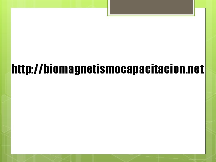 http: //biomagnetismocapacitacion. net 