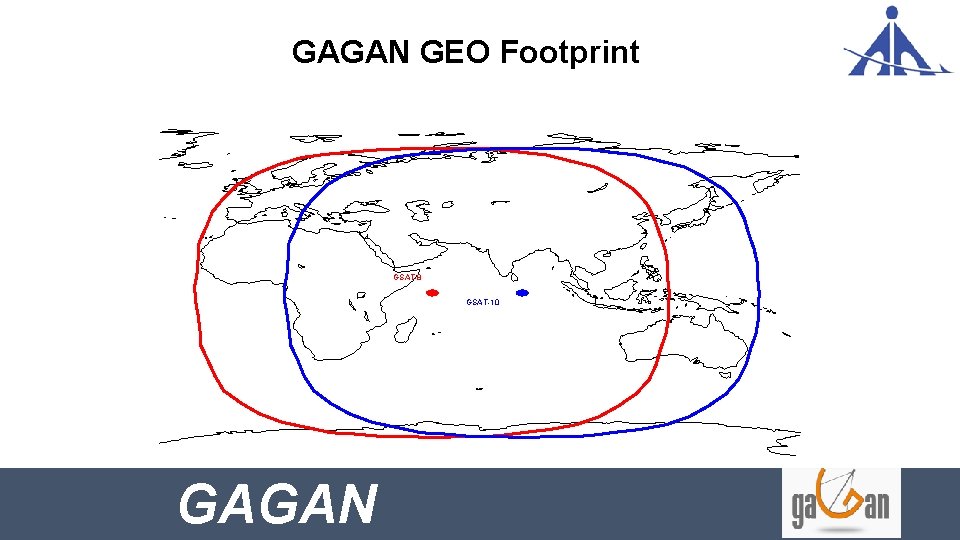 GAGAN GEO Footprint GSAT-8 GSAT-10 GAGAN 12 