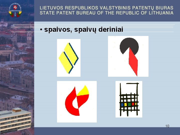  • spalvos, spalvų deriniai 10 