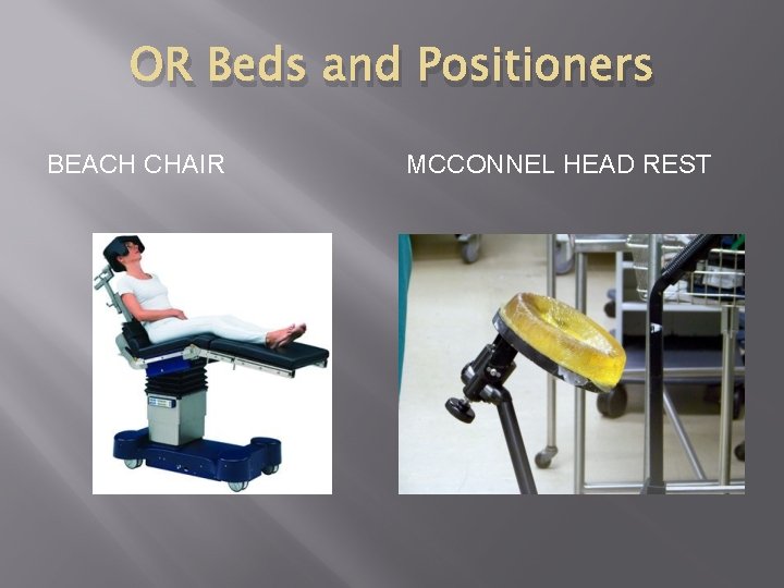 OR Beds and Positioners BEACH CHAIR MCCONNEL HEAD REST 