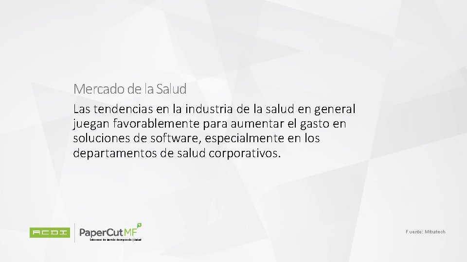 Mercado de la Salud Las tendencias en la industria de la salud en general