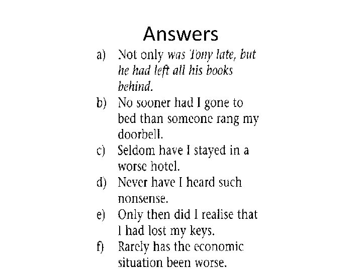 Answers 