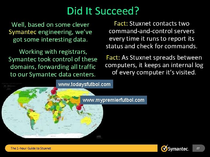 Did It Succeed? Well, based on some clever Symantec engineering, we’ve got some interesting