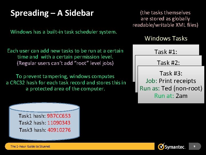 Spreading – A Sidebar Windows has a built-in task scheduler system. Each user can