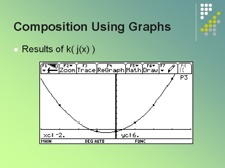 Composition Using Graphs l Results of k( j(x) ) 
