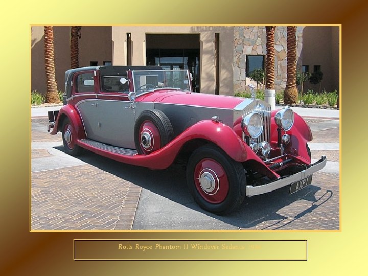 Rolls Royce Phantom II Windover Sedanca 1934 