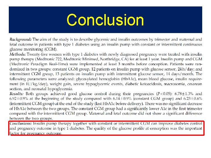 Conclusion 