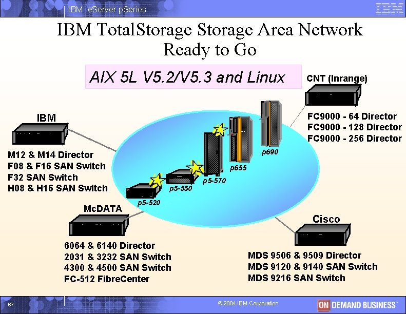 IBM e. Server p. Series IBM Total. Storage Area Network Ready to Go AIX