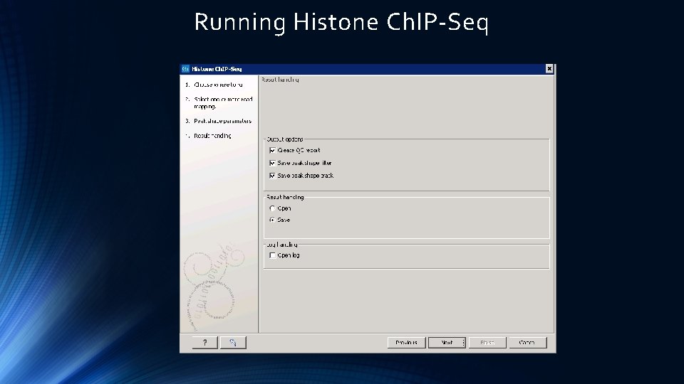 Running Histone Ch. IP-Seq 