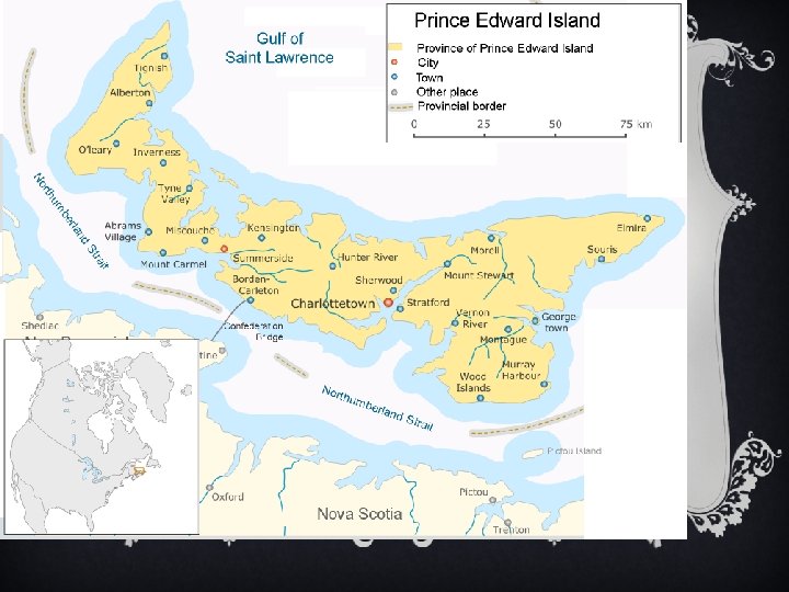 CH 1 v. Quick geography note: Avonlea is a made-up farming town on Prince