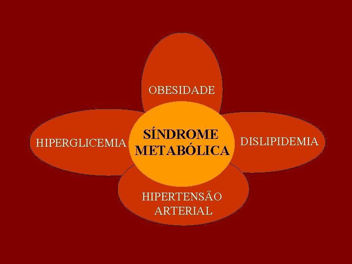 OBESIDADE SÍNDROME DISLIPIDEMIA HIPERGLICEMIA METABÓLICA HIPERTENSÃO ARTERIAL 