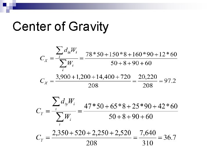 Center of Gravity 