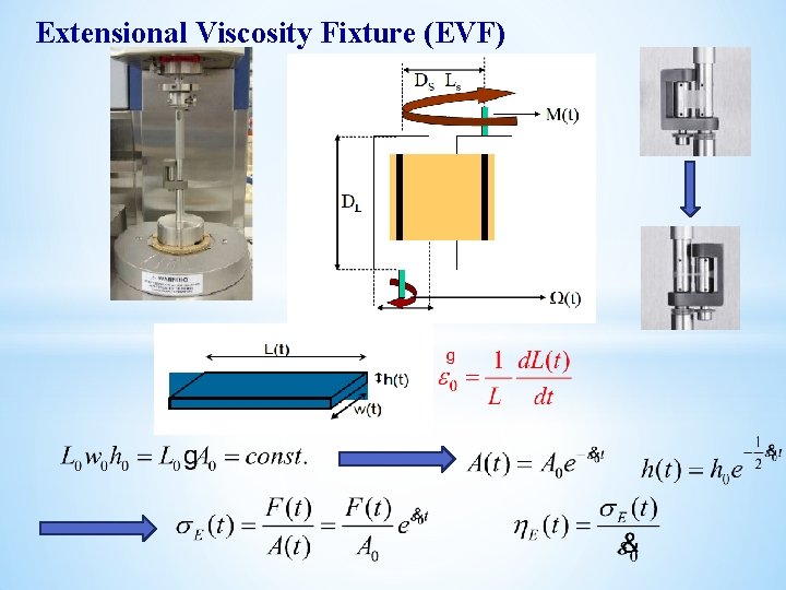 Extensional Viscosity Fixture (EVF) Extensional Viscosity Fixture (EVF)