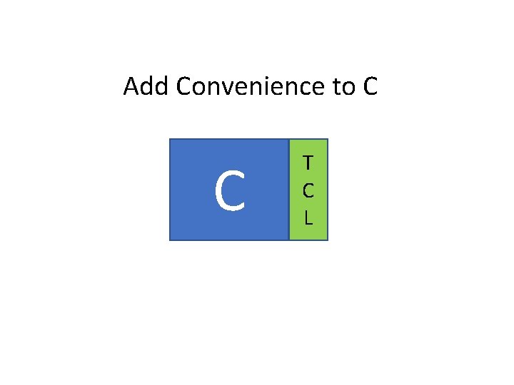 Add Convenience to C C T C L 