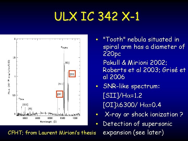 ULX IC 342 X-1 • "Tooth" nebula situated in spiral arm has a diameter