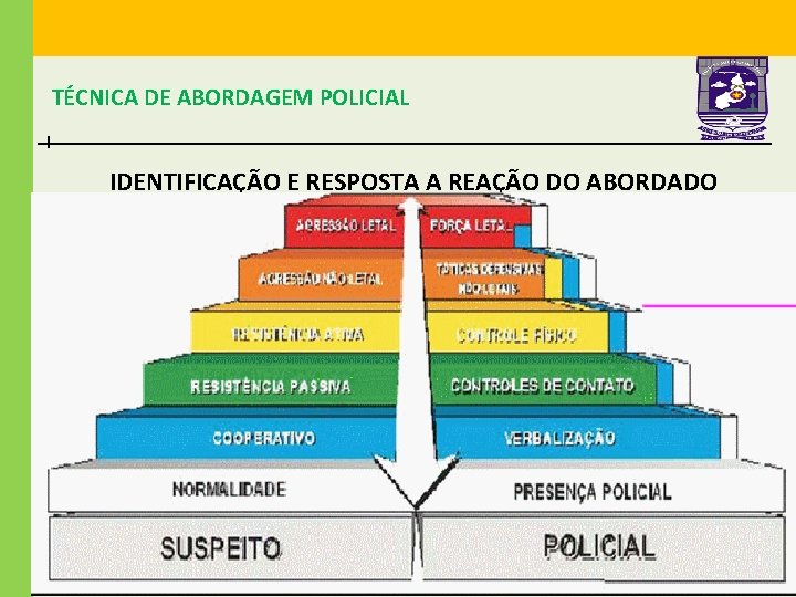 TÉCNICA DE ABORDAGEM POLICIAL IDENTIFICAÇÃO E RESPOSTA A REAÇÃO DO ABORDADO 