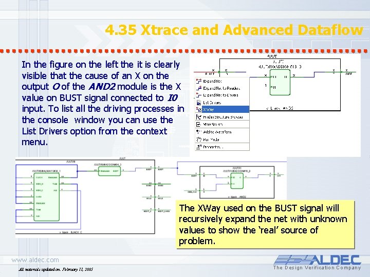 4. 35 Xtrace and Advanced Dataflow In the figure on the left the it