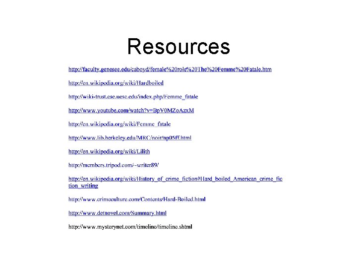 Resources 