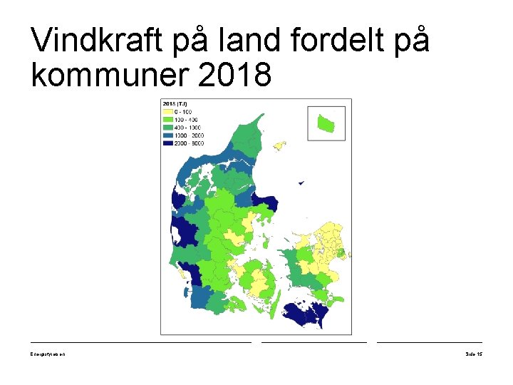 Vindkraft på land fordelt på kommuner 2018 Energistyrelsen Side 15 